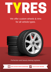 Car-Service-And-Custom-Wheels-Promotion-Poster